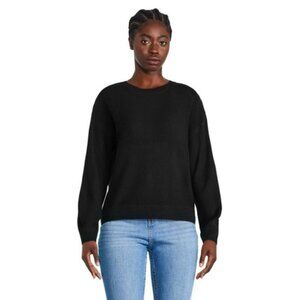 Frank & Oak Black Crew Neck Sweater